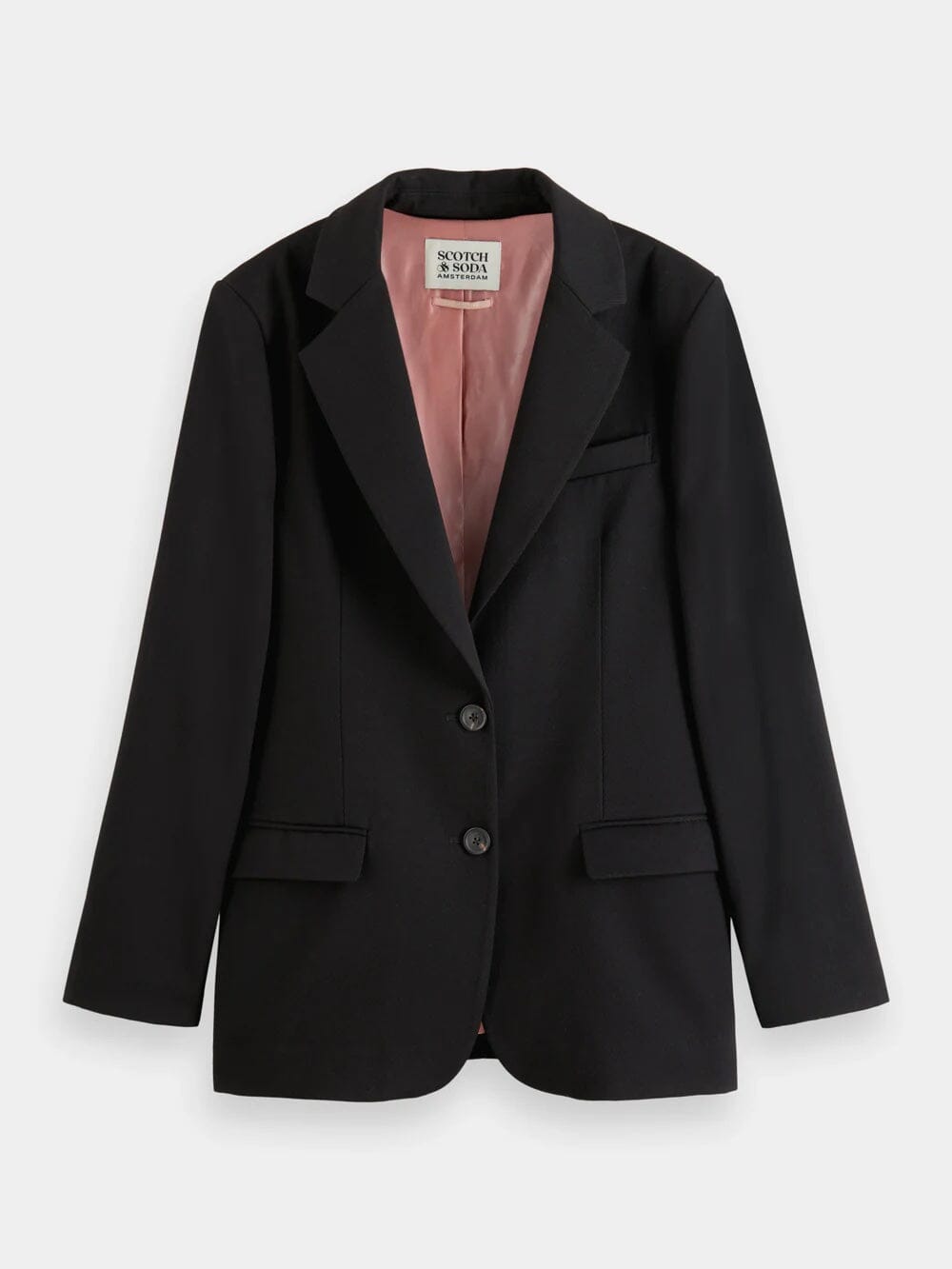 Scotch & Soda Single Breasted Blazer- Evening Black Scotch & Soda