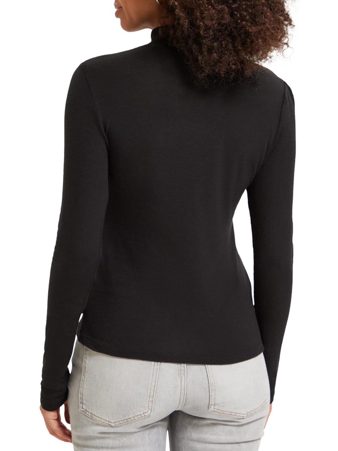 Scotch & Soda Turtleneck long sleeved top- Evening Black Scotch & Soda