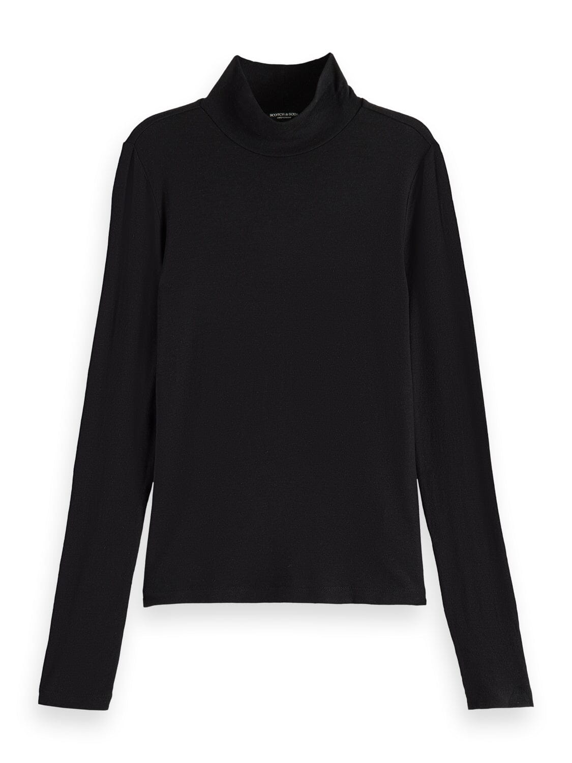 Scotch & Soda Turtleneck long sleeved top- Evening Black Scotch & Soda