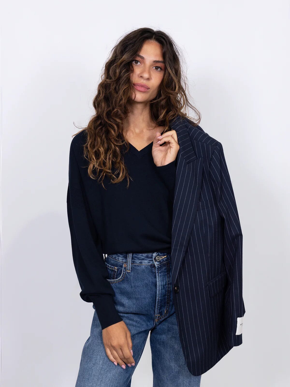Scotch & Soda V-neck relaxed fit pullover - Night Scotch & Soda