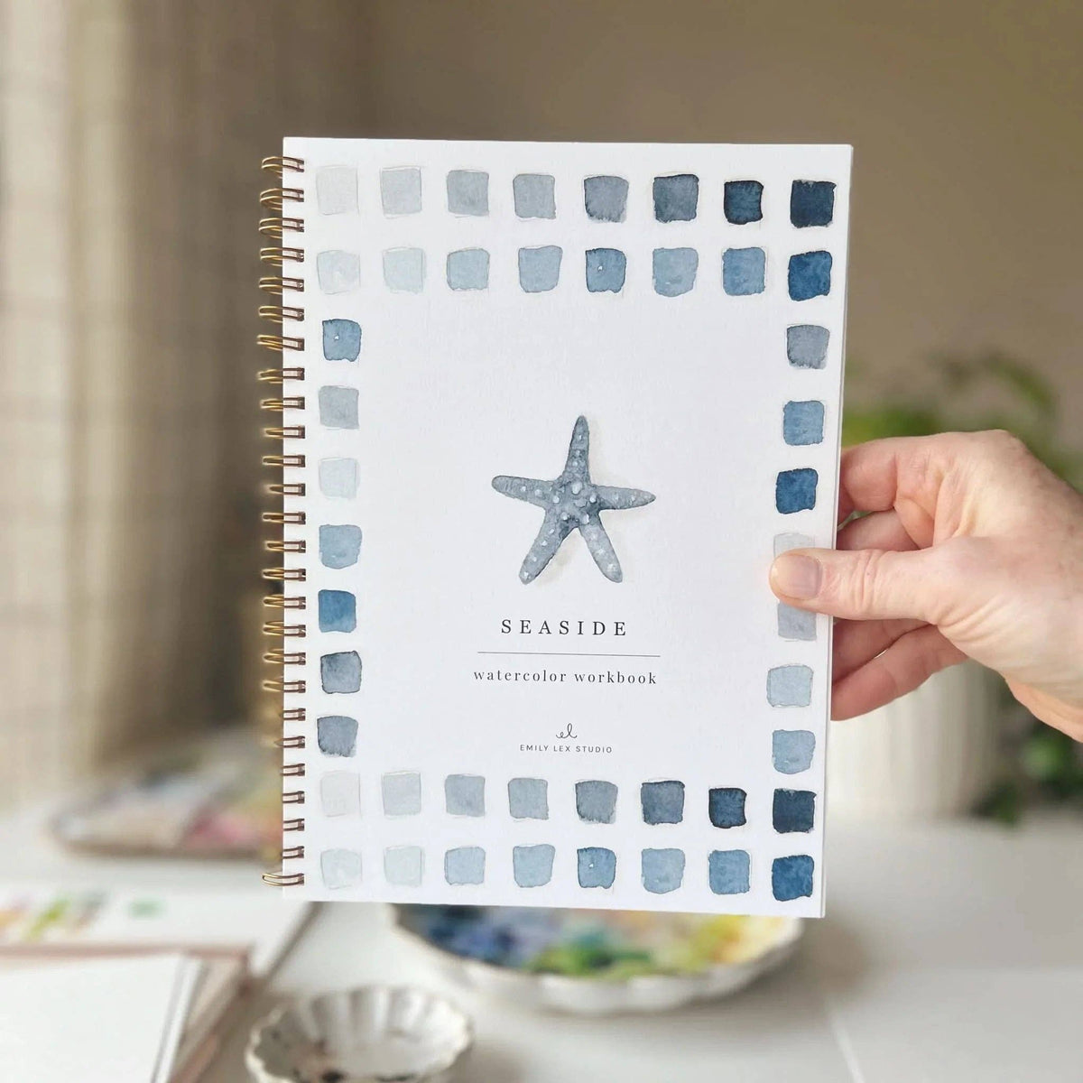 Seaside Watercolour Workbook emily lex studio