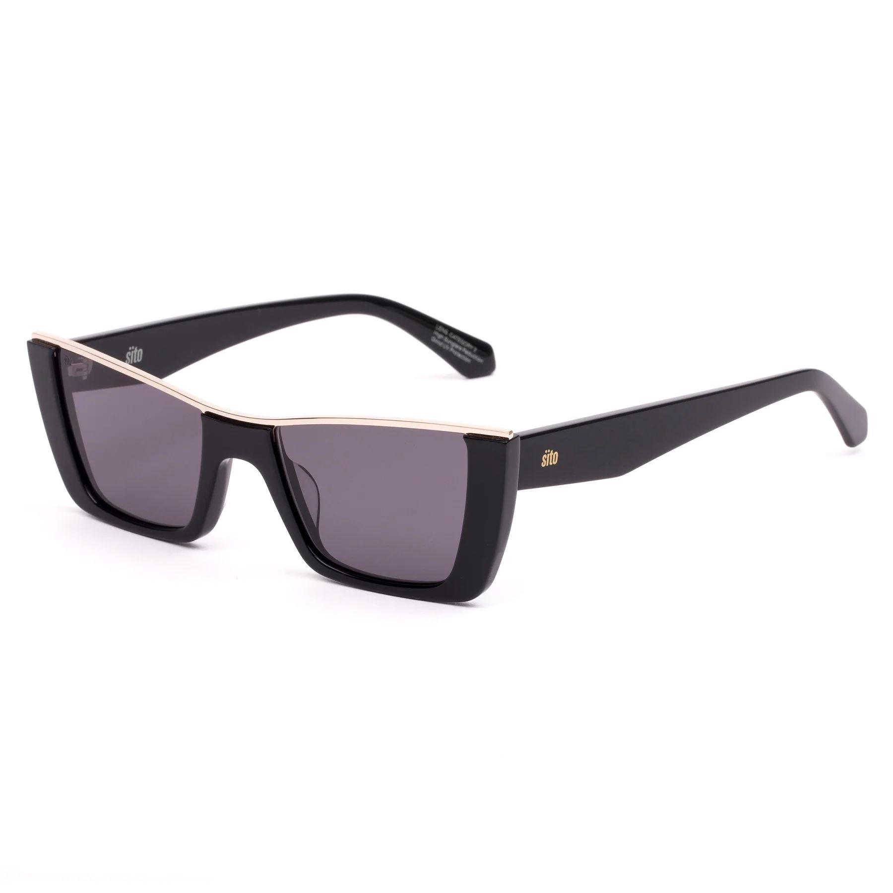 Sito Shades Florence Women's Sunglasses - Black/Gold Sito Shades