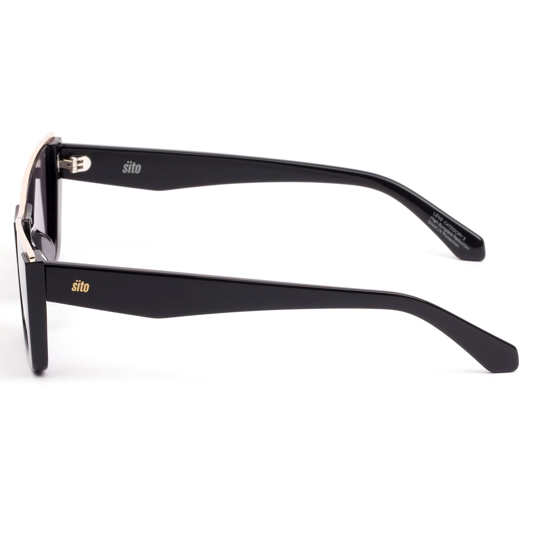 Sito Shades Florence Women's Sunglasses - Black/Gold Sito Shades