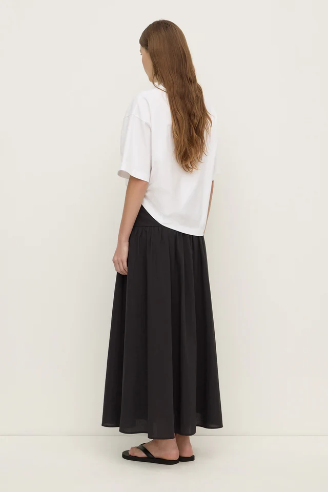 Assembly Label Sarah Cotton Maxi Skirt - Black