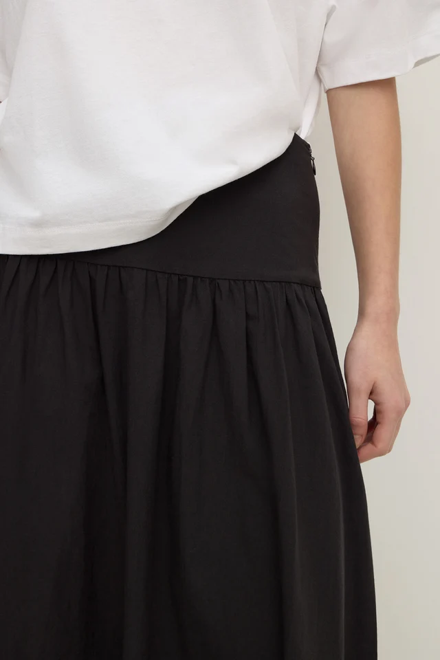 Assembly Label Sarah Cotton Maxi Skirt - Black