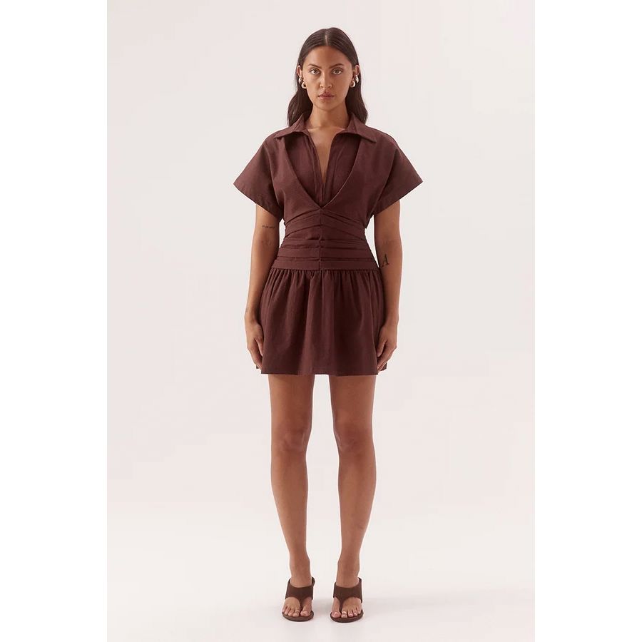Sovere Lyra Mini Dress - Chocolate Sovere
