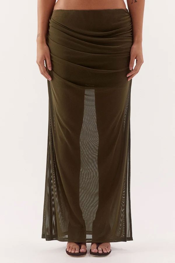 Sovere Selen Skirt - Olive Maxi Skirt Sovere 