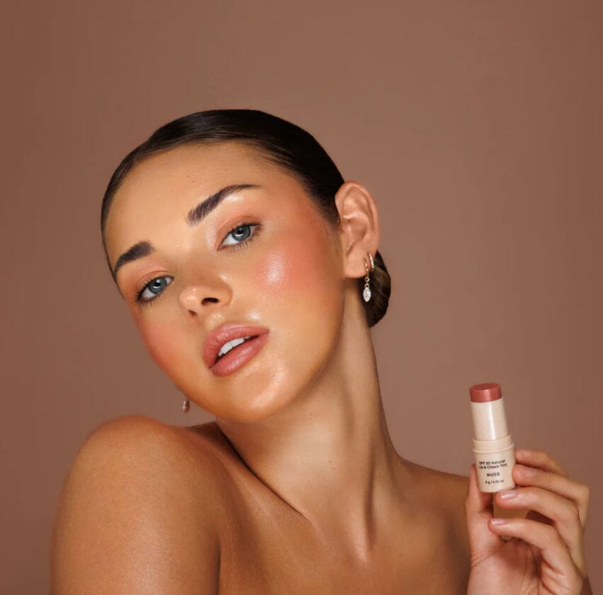 SPF 50 Natural Lip & Cheek Tint- Nude Avocado Zinc