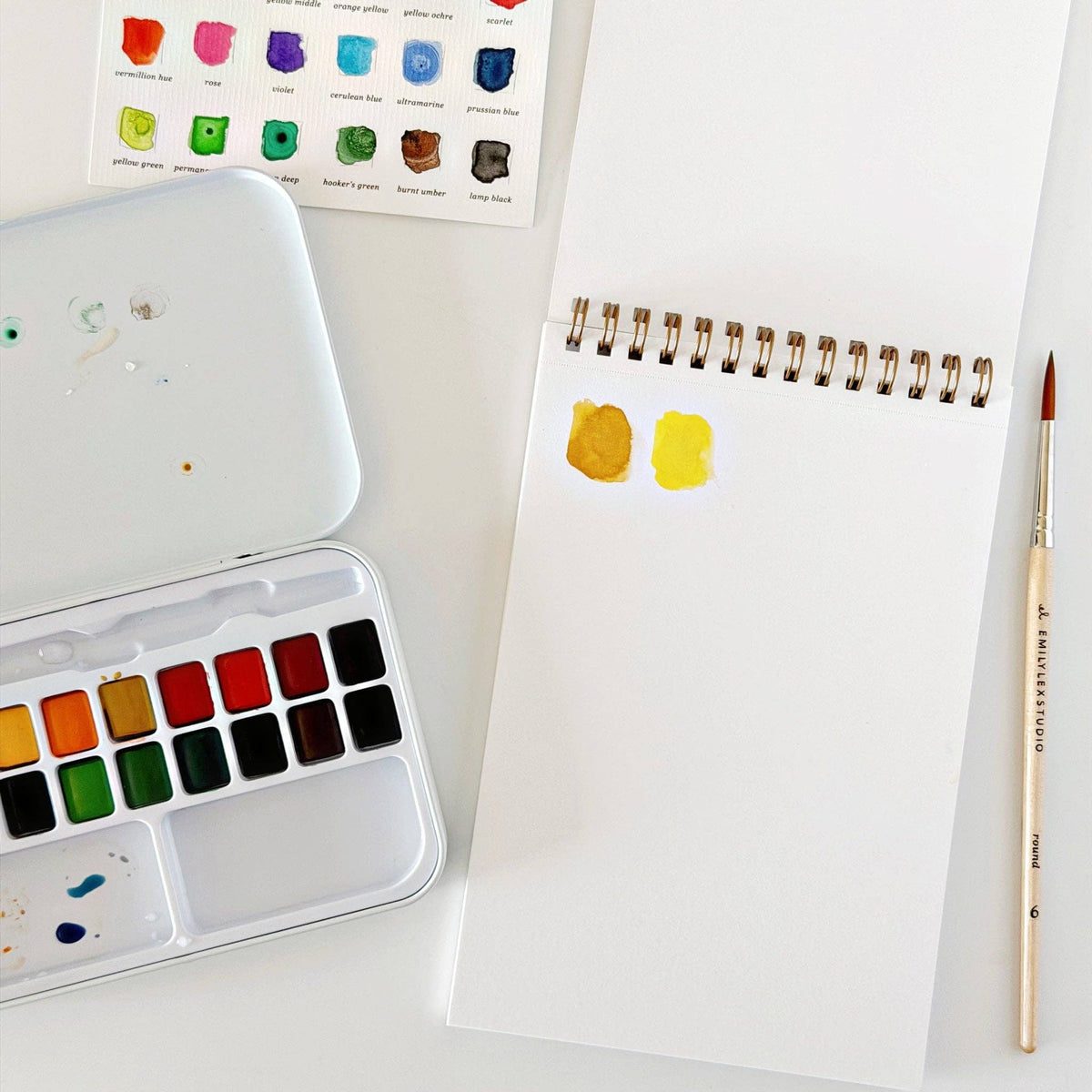 Spiral Watercolour Paper Pad emily lex studio