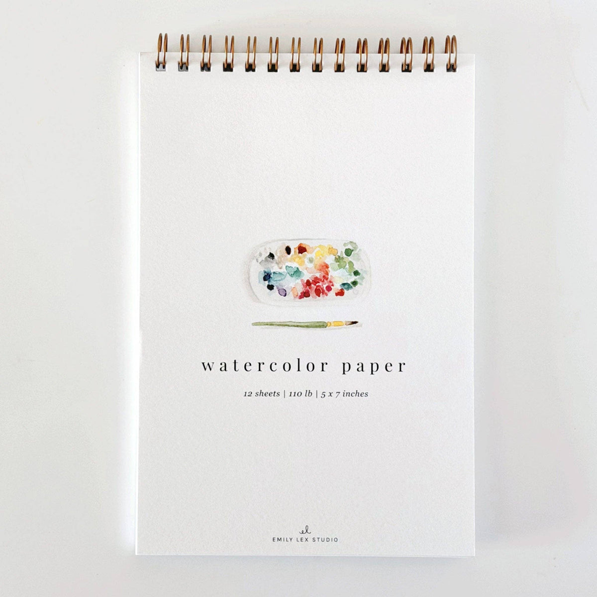 Spiral Watercolour Paper Pad emily lex studio