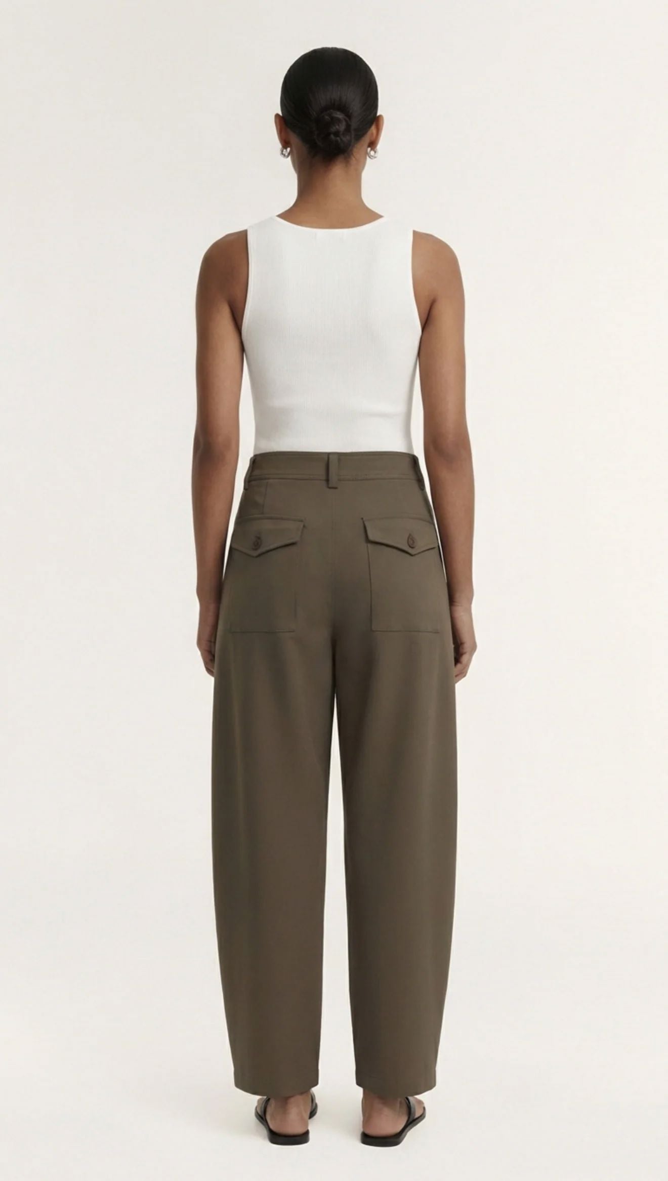 Staple The Label Alto Barrell Leg Pant - Olive Staple the label