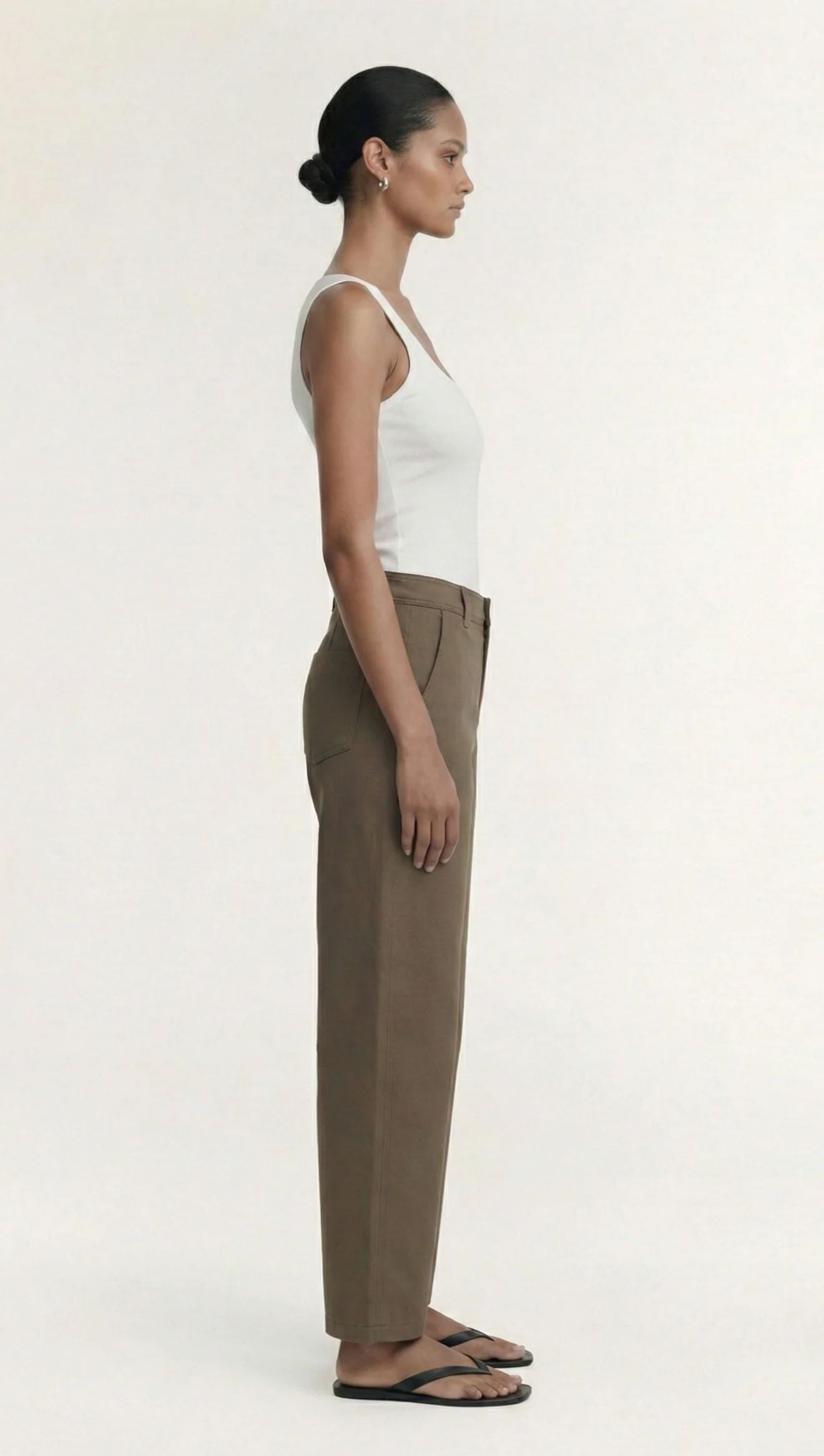 Staple The Label Alto Barrell Leg Pant - Olive Staple the label