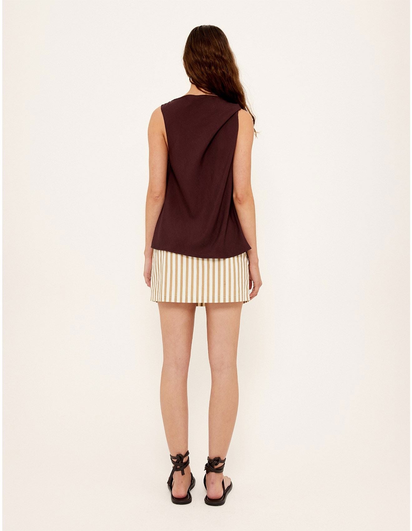 Staple the Label Elira Twist Top - Chocolate Staple the label