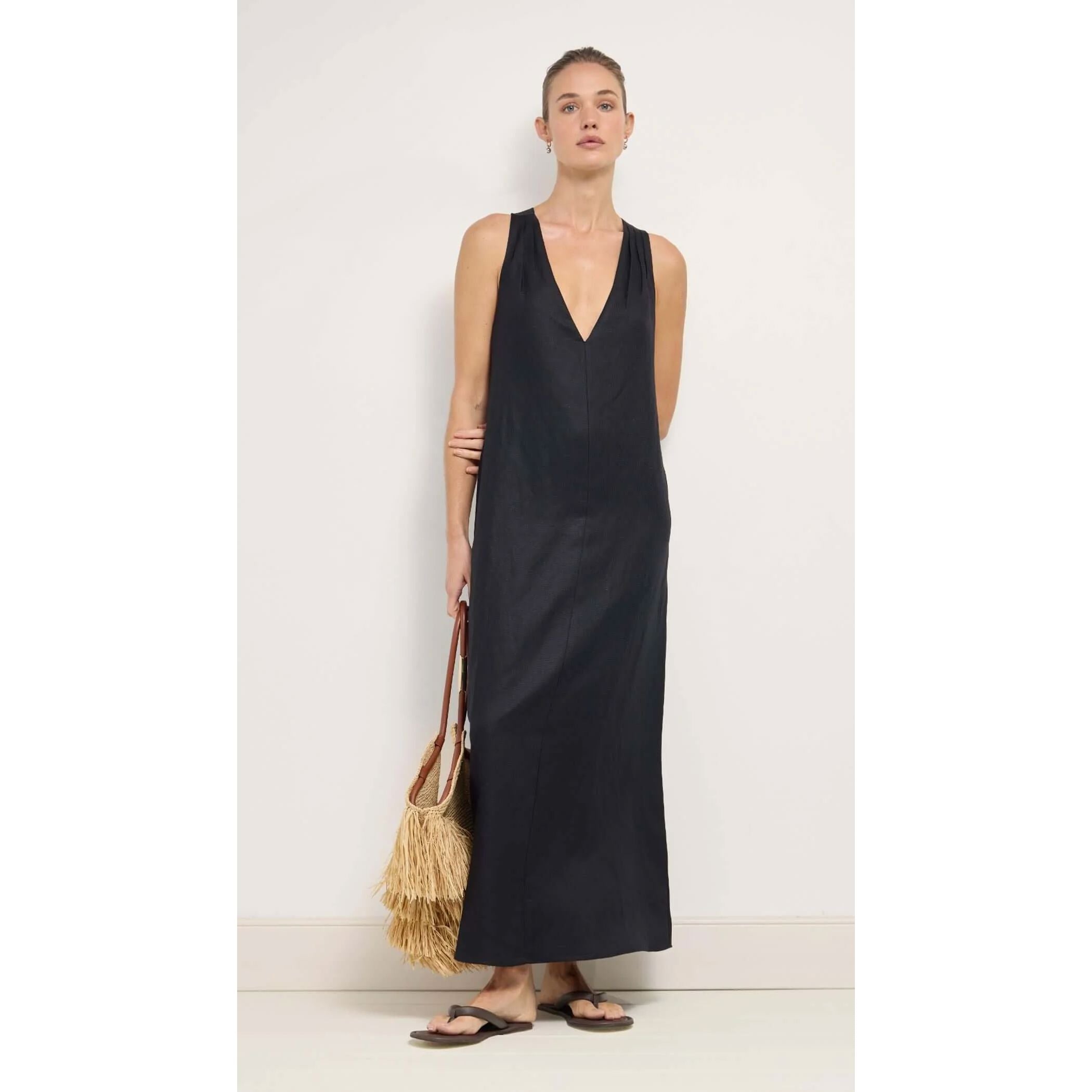 Staple the Label Sabine Cross Back Maxi Dress - Black Staple the label