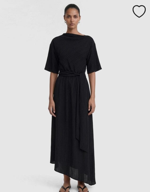 Staple The Label Seren Midi Dress - Black Staple the label