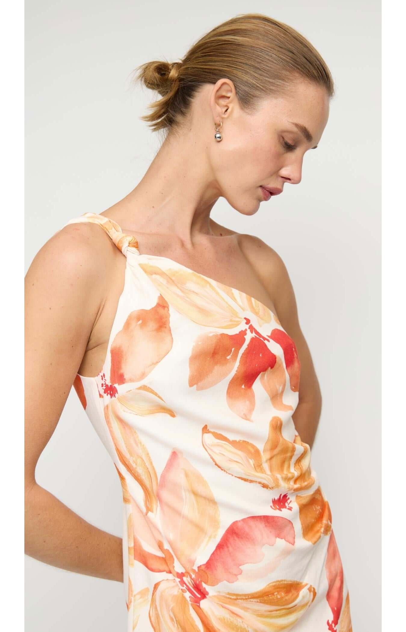 Staple the Label Solana One Shoulder Dress - Floral Mini Dress Staple the label 