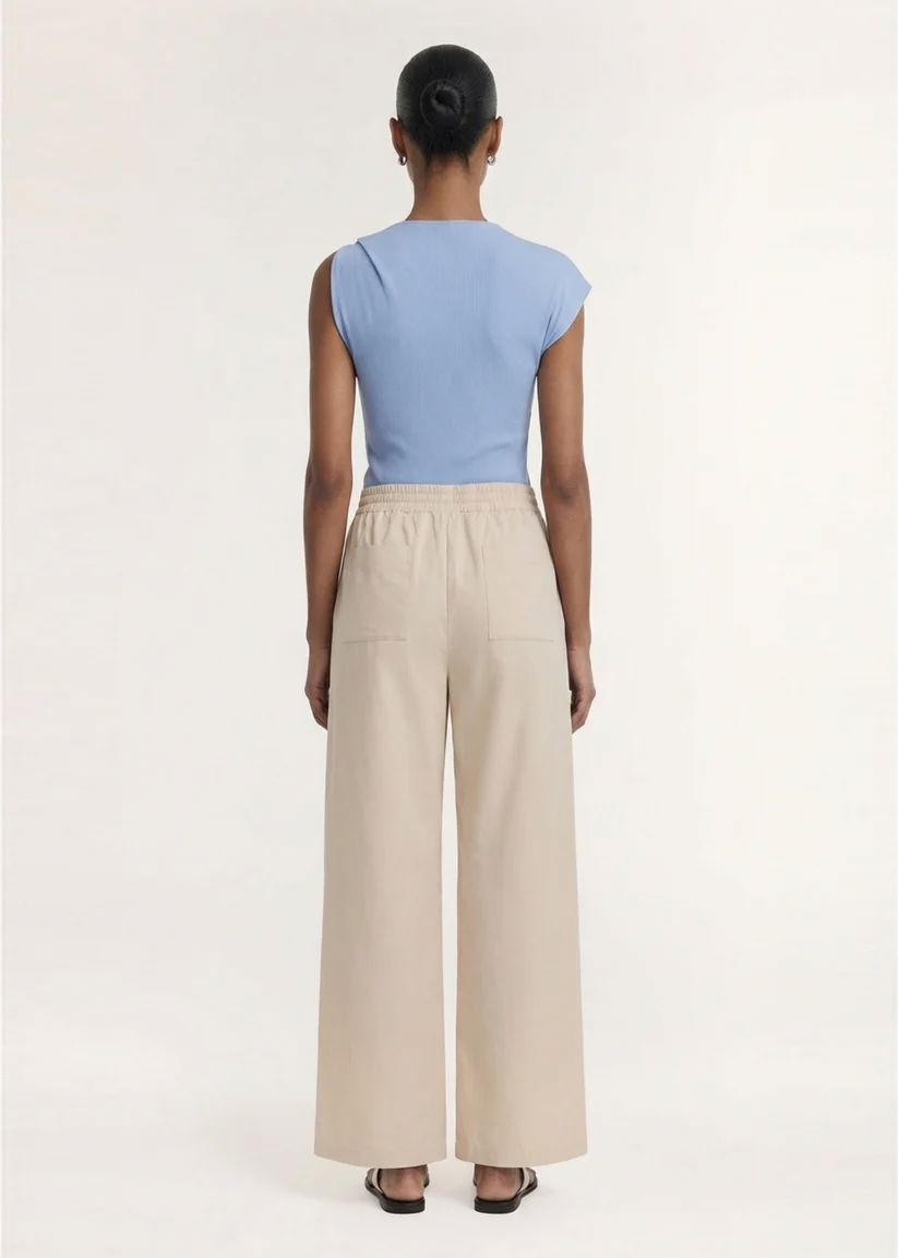 Staple the Label Willow Drawstring Pant - Stone Pants Staple the label 