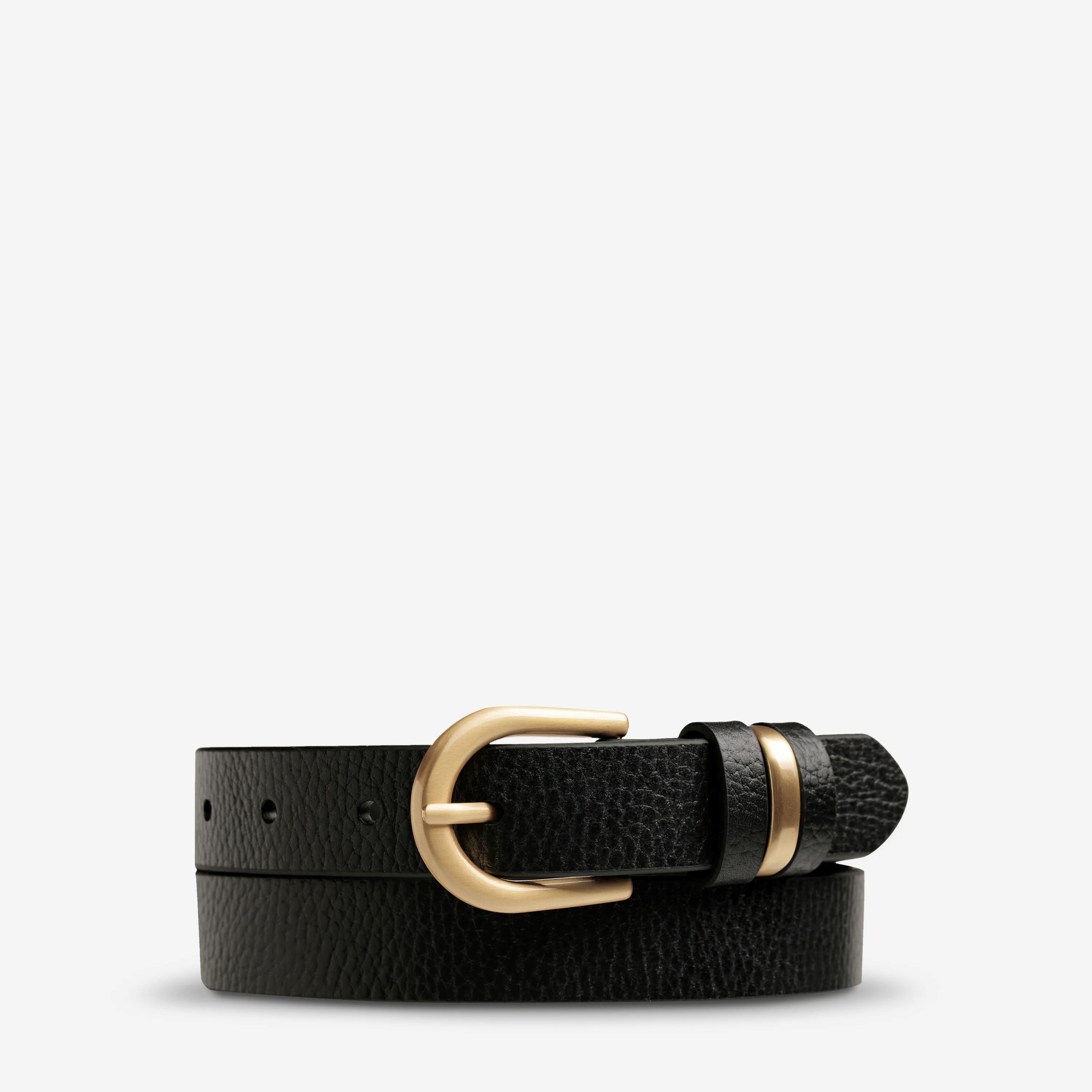 Status Anxiety Over and Over Belt - Black/Gold Status Anxiety