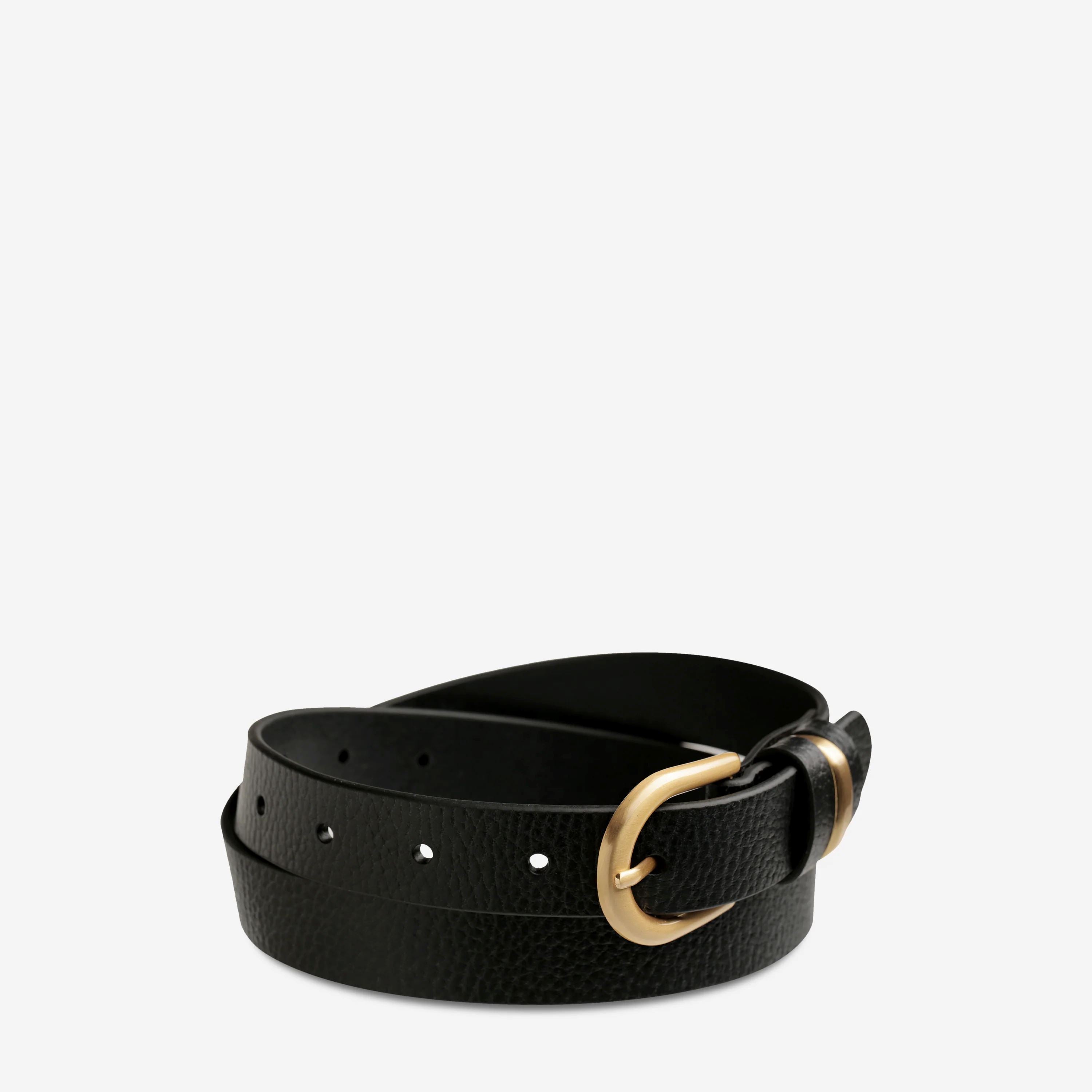 Status Anxiety Over and Over Belt - Black/Gold Status Anxiety