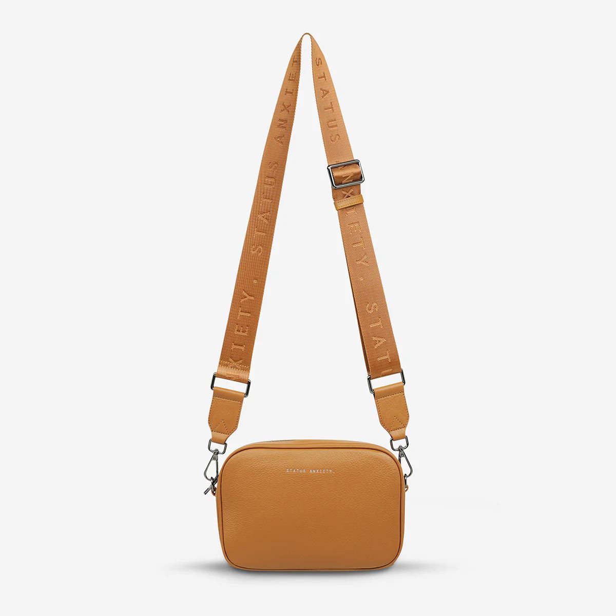 Status Anxiety Plunder Bag With Webbed Strap - Tan Status Anxiety