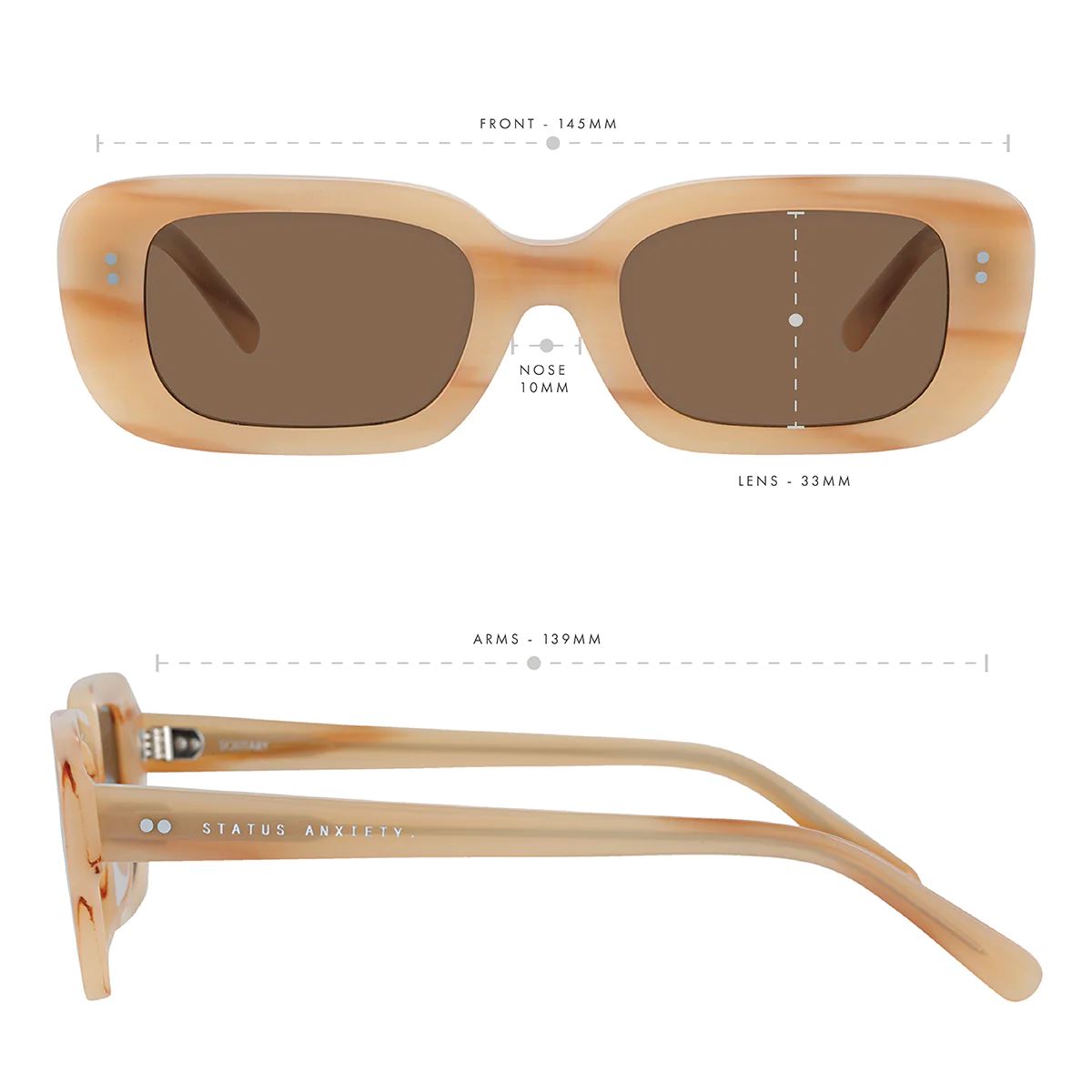 Status Anxiety Solitary Sunglasses - Blonde Status Anxiety