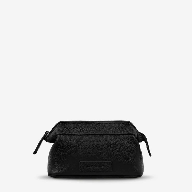 Status Anxiety Thinking Of A Place Cosmetic Bag - Black Status Anxiety