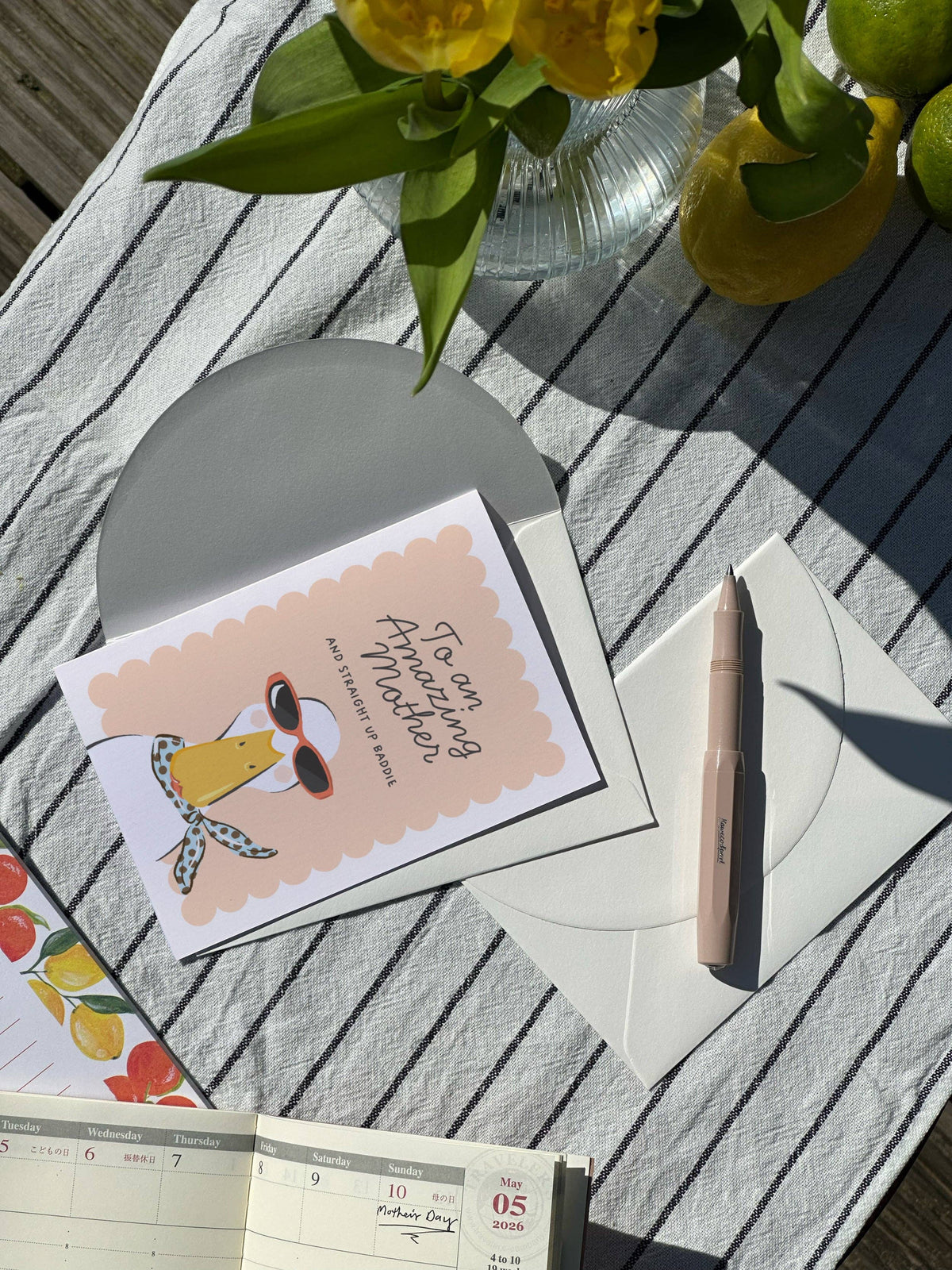 'Straight Up Baddie' Mother's Day Card Daymaker Stationery