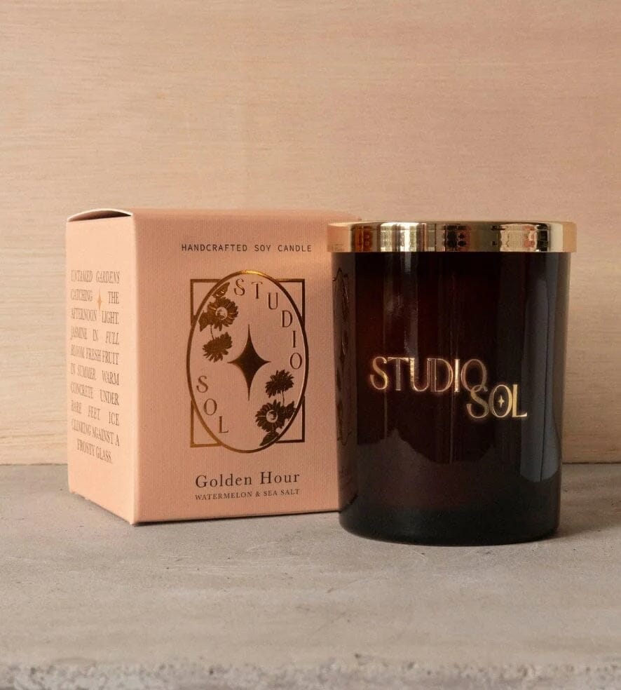 Studio Sol Golden Hour Candle Watermelon & Sea Salt Studio Sol