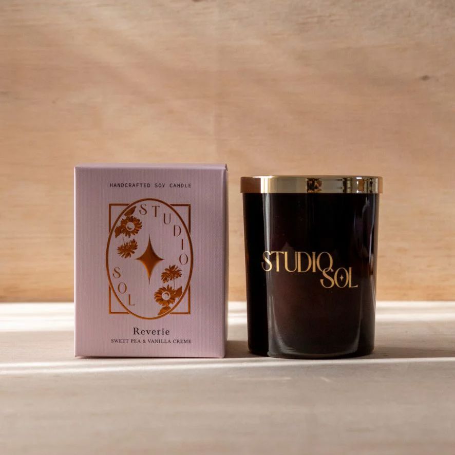 Studio Sol Reverie Candle - Sweet Pea & Vanilla Creme Studio Sol