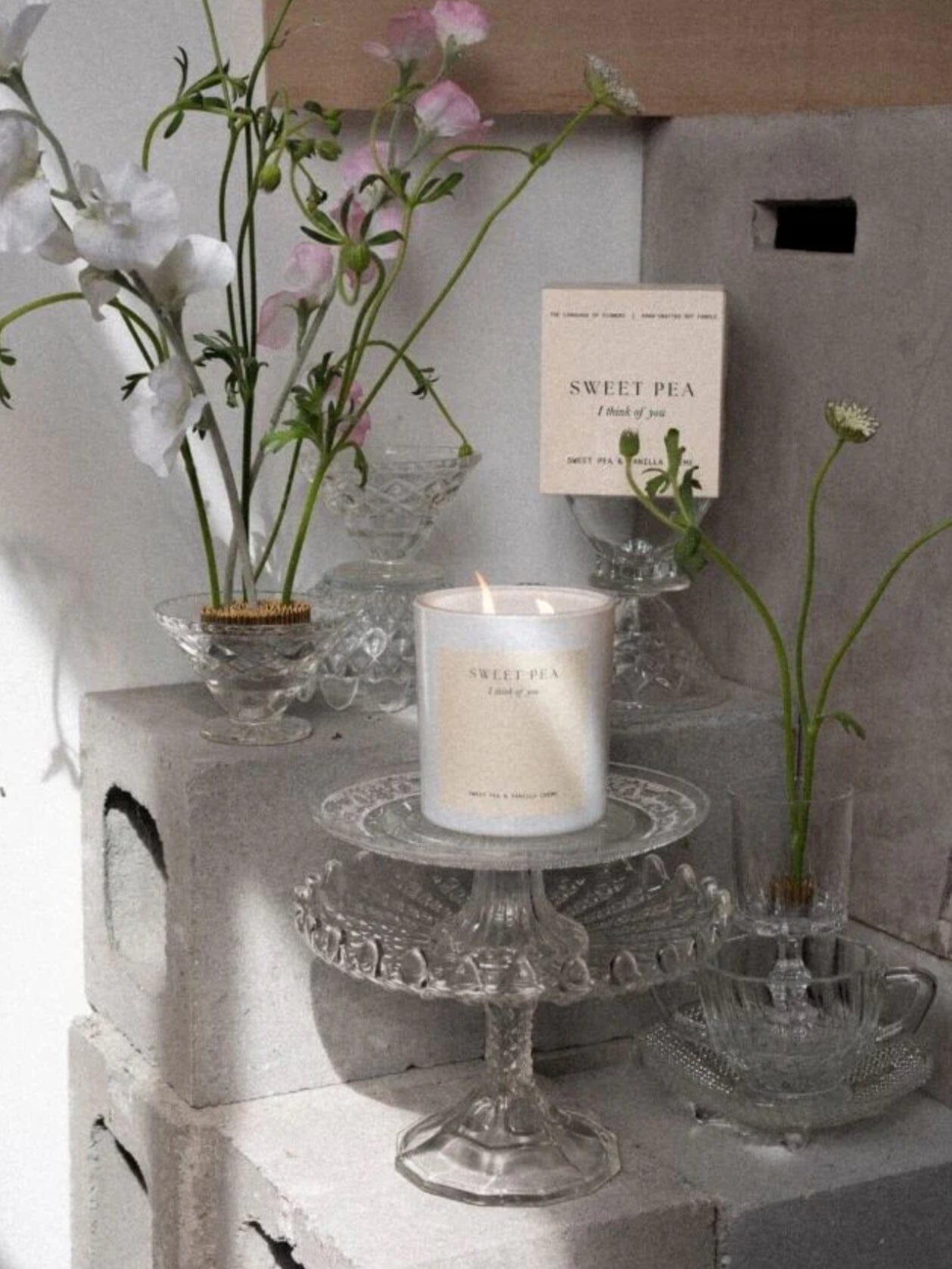 Studio Sol Sweet Pea Candle - Sweet Pea & Vanilla Creme Studio Sol
