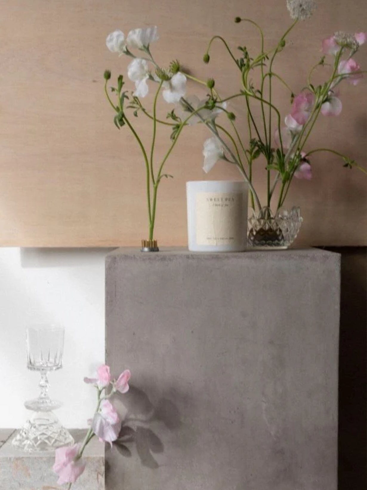 Studio Sol Sweet Pea Candle - Sweet Pea & Vanilla Creme Studio Sol