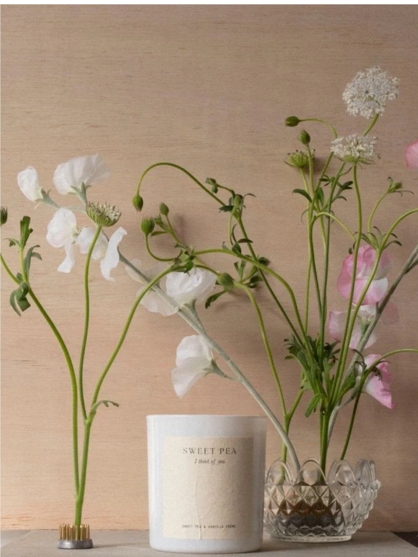 Studio Sol Sweet Pea Candle - Sweet Pea & Vanilla Creme Studio Sol
