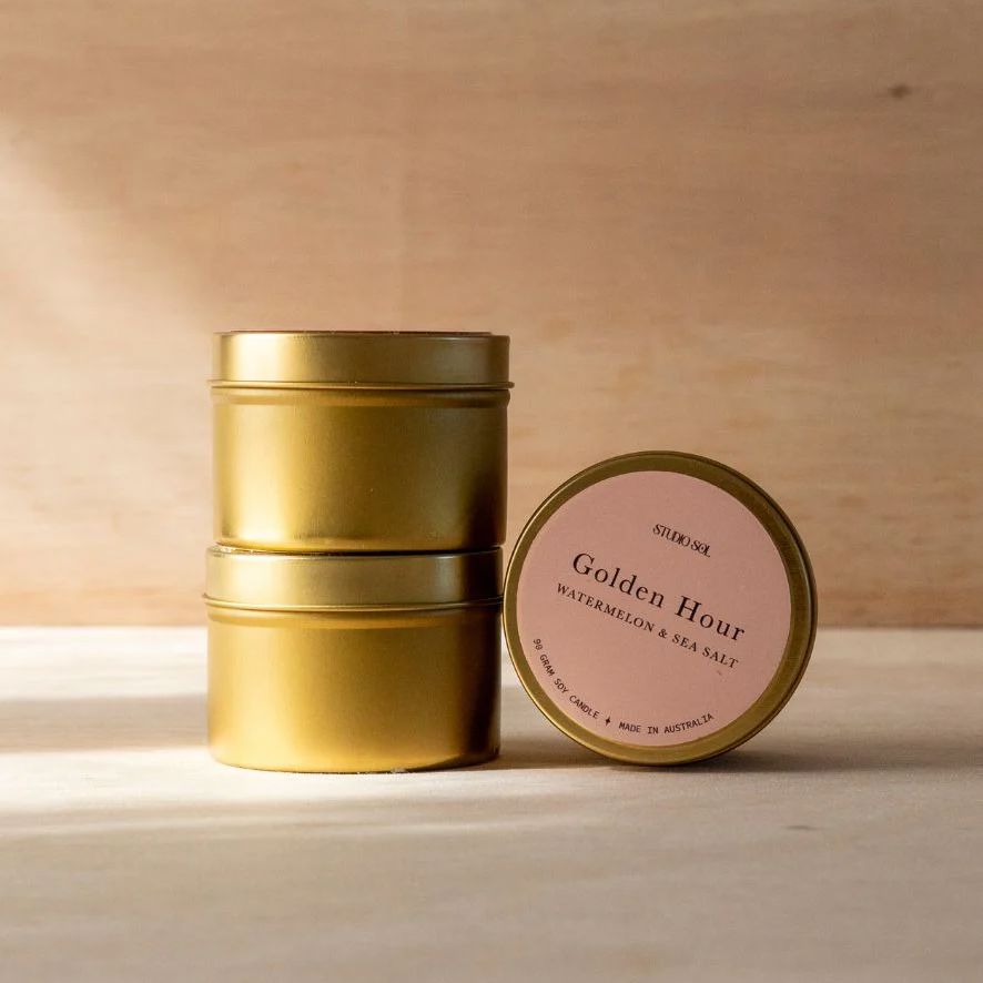 Studio Sol Travel Tin - Golden Hour Candle Studio Sol 