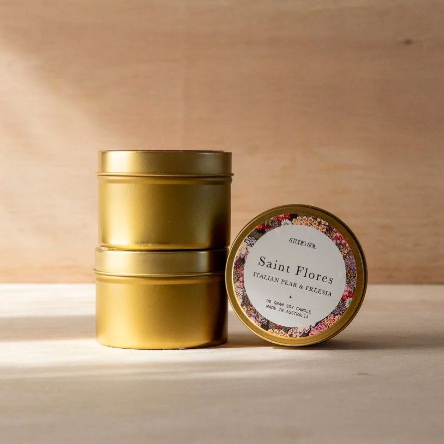 Studio Sol Travel Tin - Saint Flores Candle Studio Sol 