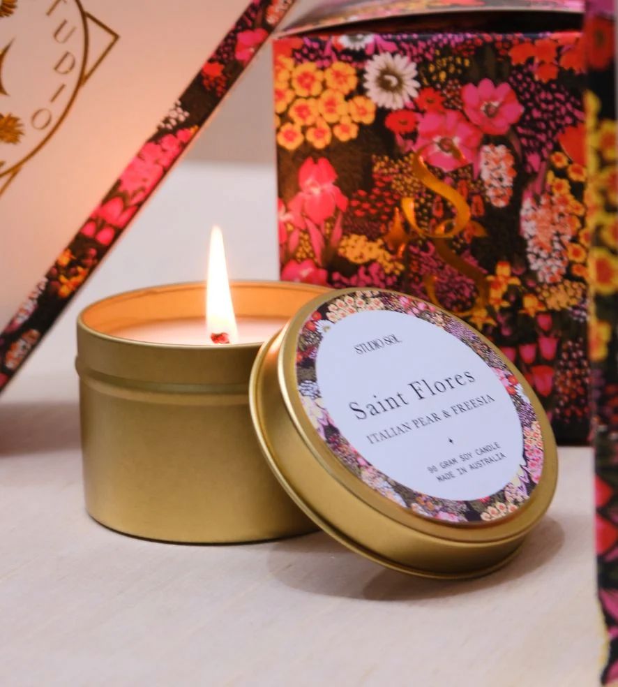 Studio Sol Travel Tin - Saint Flores Candle Studio Sol 