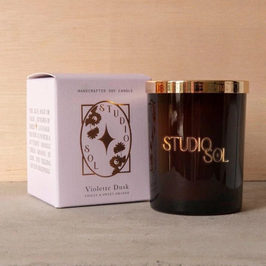 Studio Sol Violette Dusk Candle Violet & Sweet Orange Studio Sol
