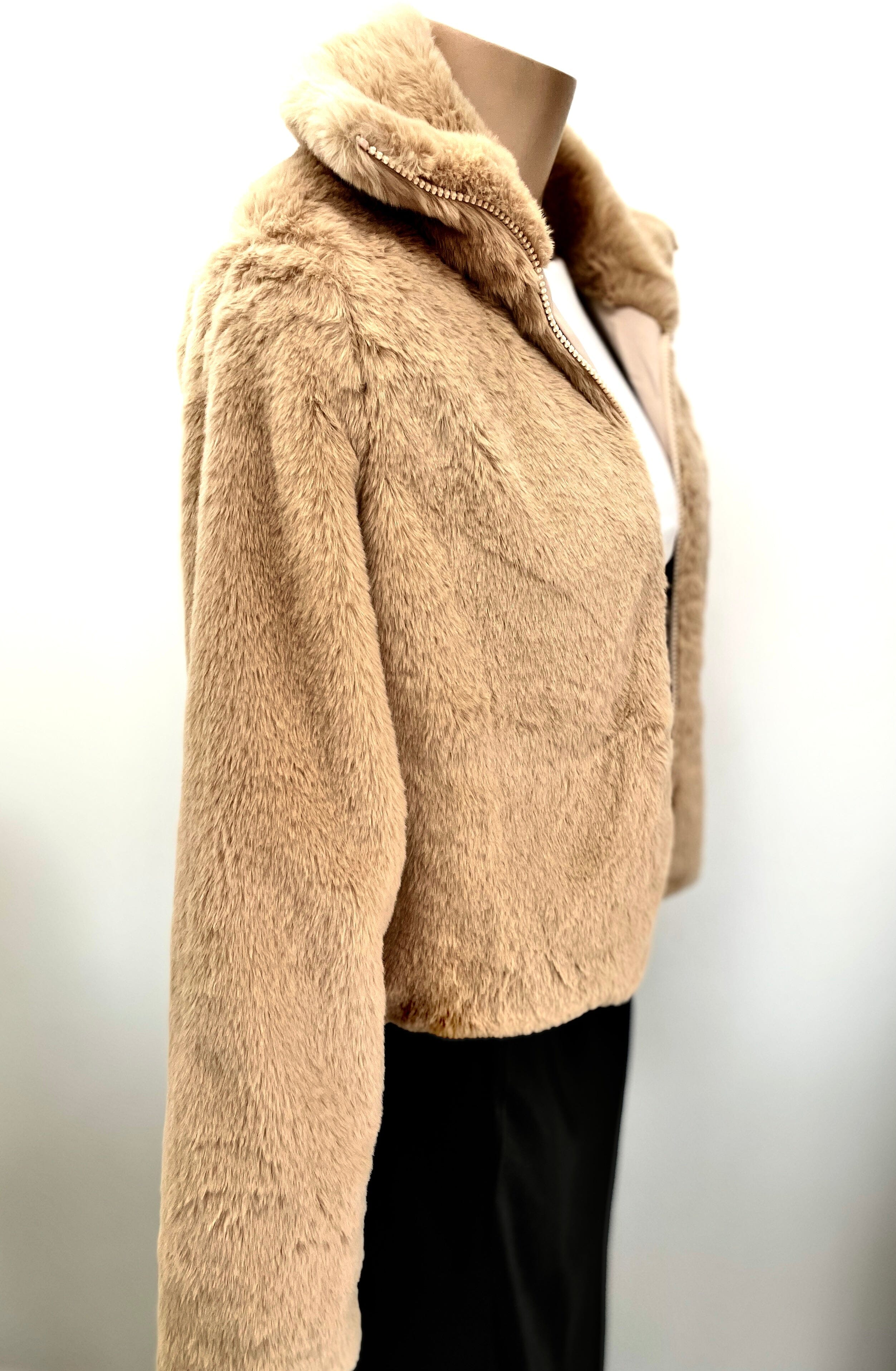 Sunnygirl Faux Fur Bomber - Caramel Sunnygirl