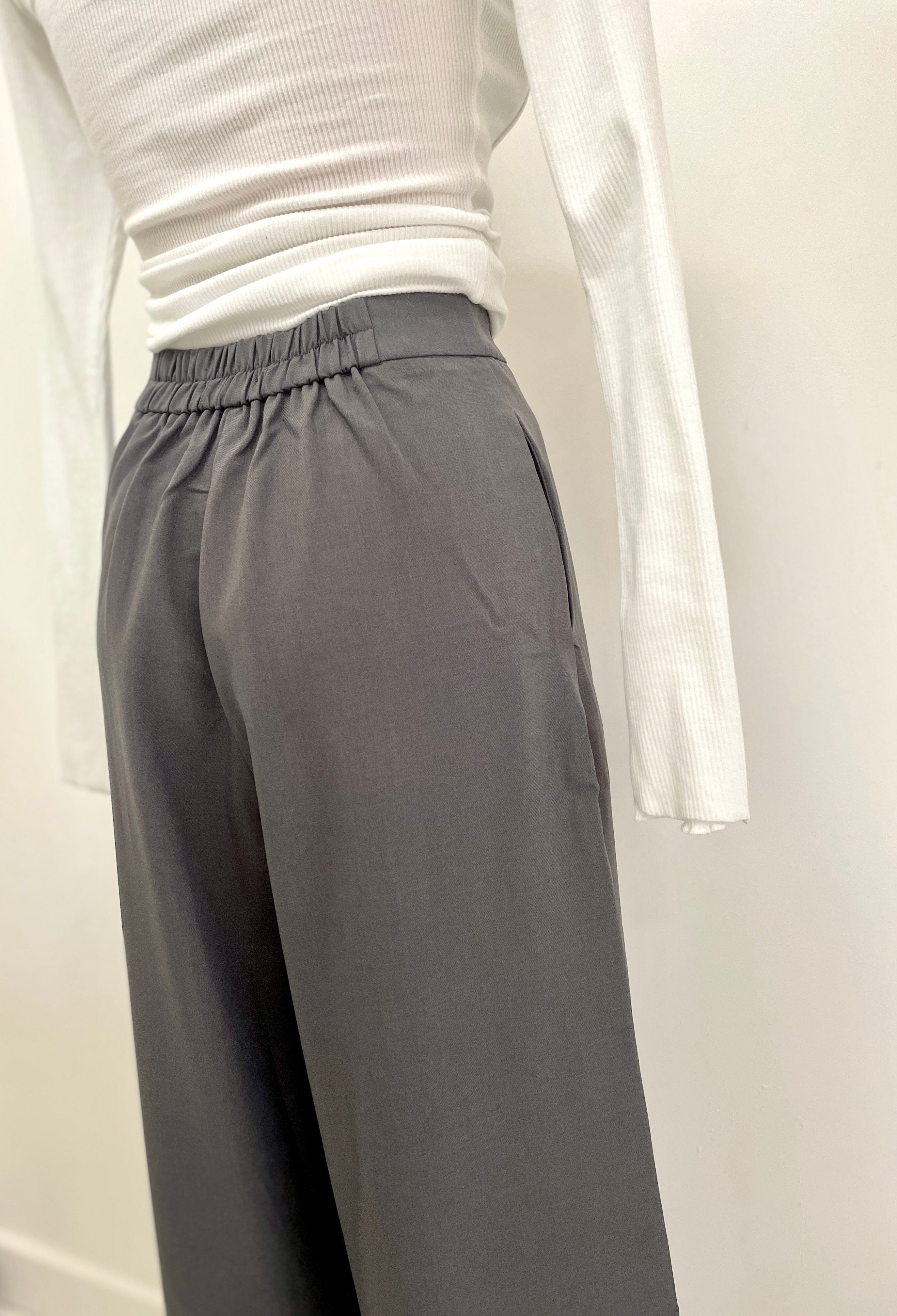 Sunnygirl Wide Leg Trousers - Grey Sunnygirl