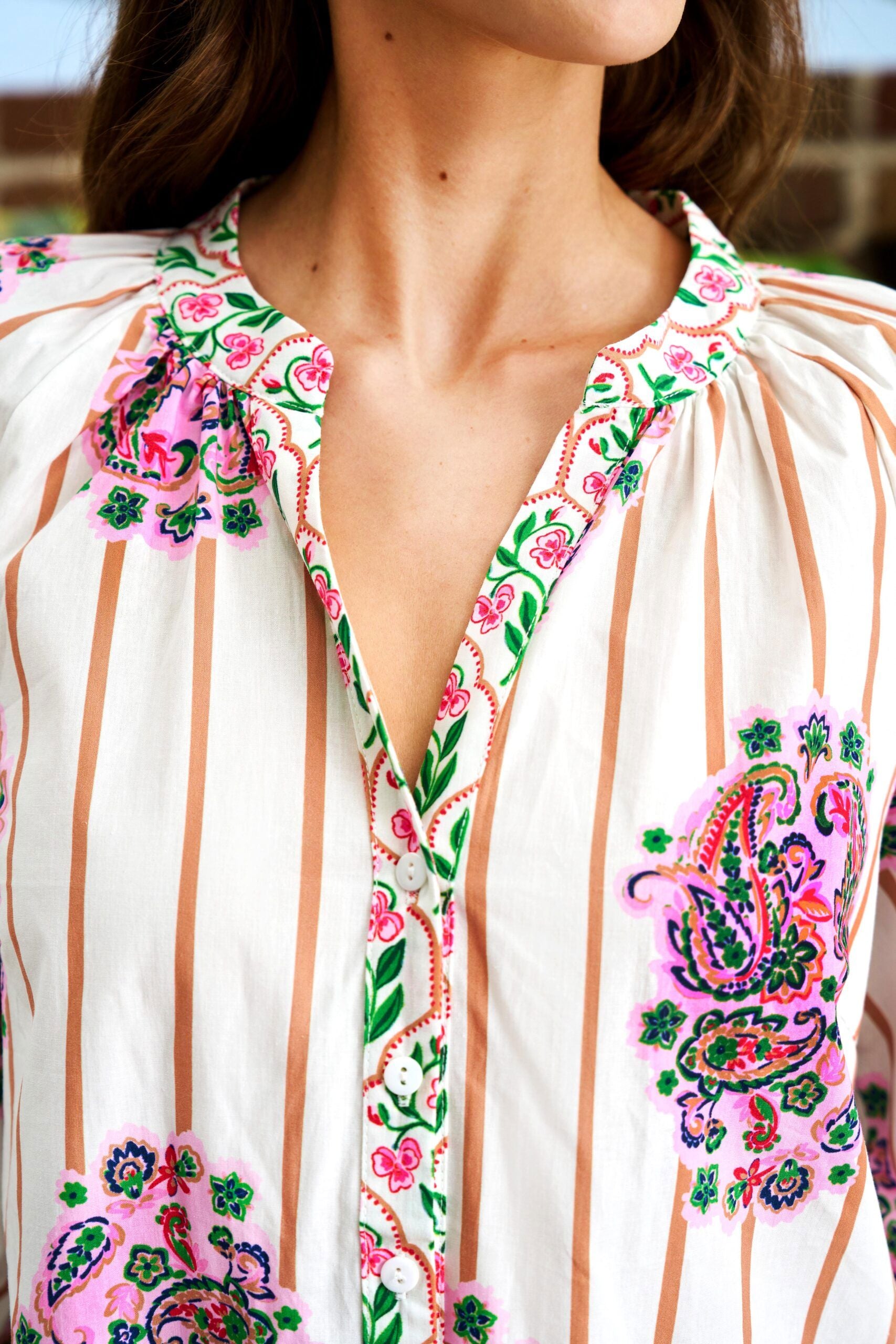 Tamzin Dress - White Floral Midi Dress Boho Australia 