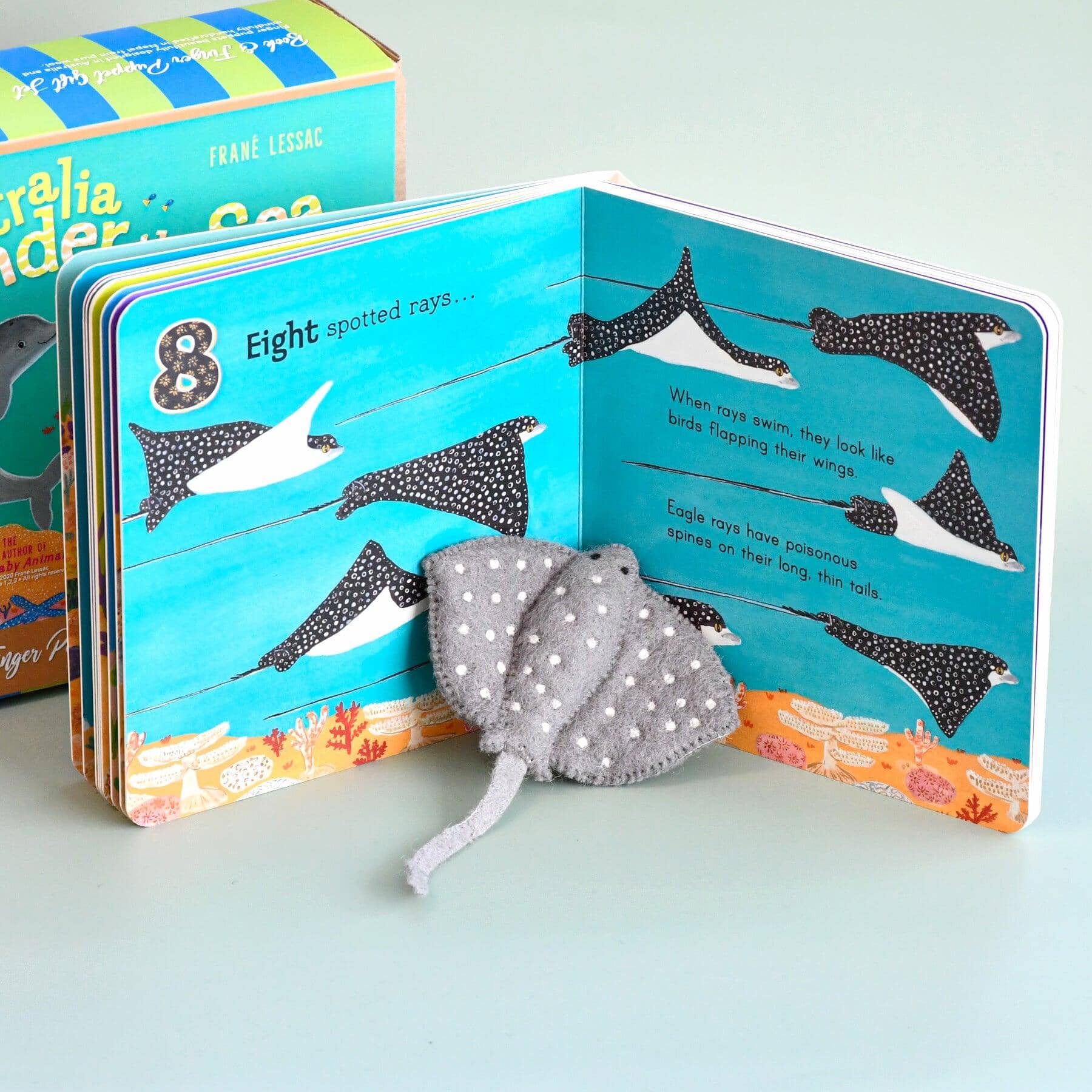 Tara Treasures Finger Puppet Set - Australian Under the Sea 1,23 by Frane Lessac Tara Treasures