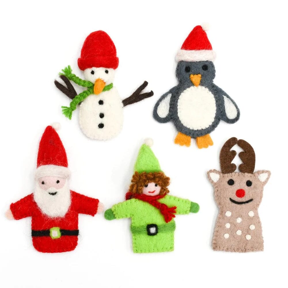 Tara Treasures Finger Puppet Set - Christmas Tara Treasures