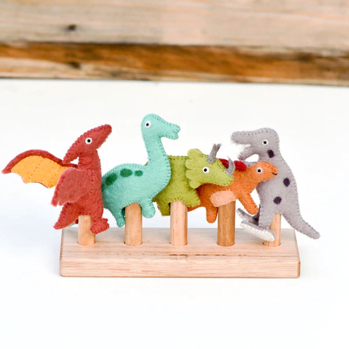 Tara Treasures Finger Puppet Set - Dinosaurs Tara Treasures