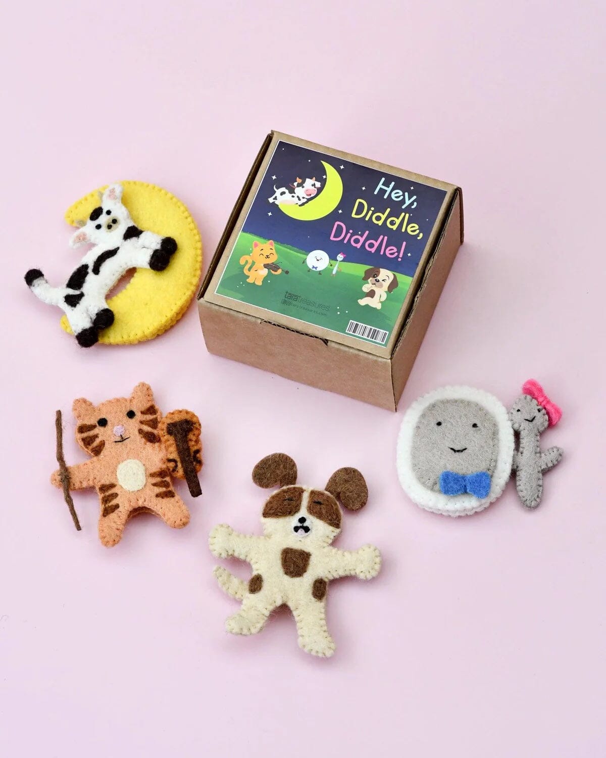 Tara Treasures Finger Puppet Set- Hey Diddle Diddle Tara Treasures