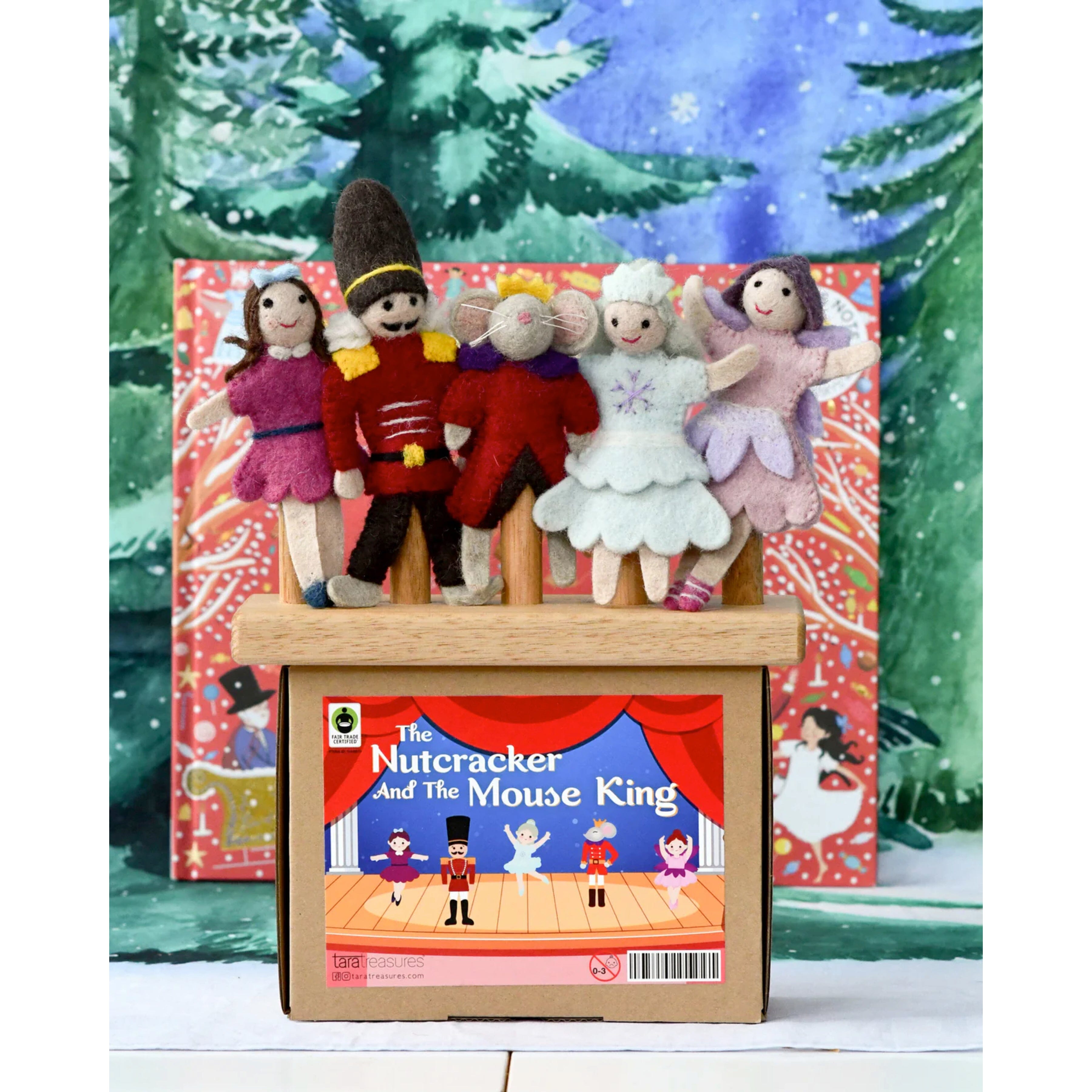 Tara Treasures Finger Puppet Set - Nutcracker and the Mouse King Tara Treasures