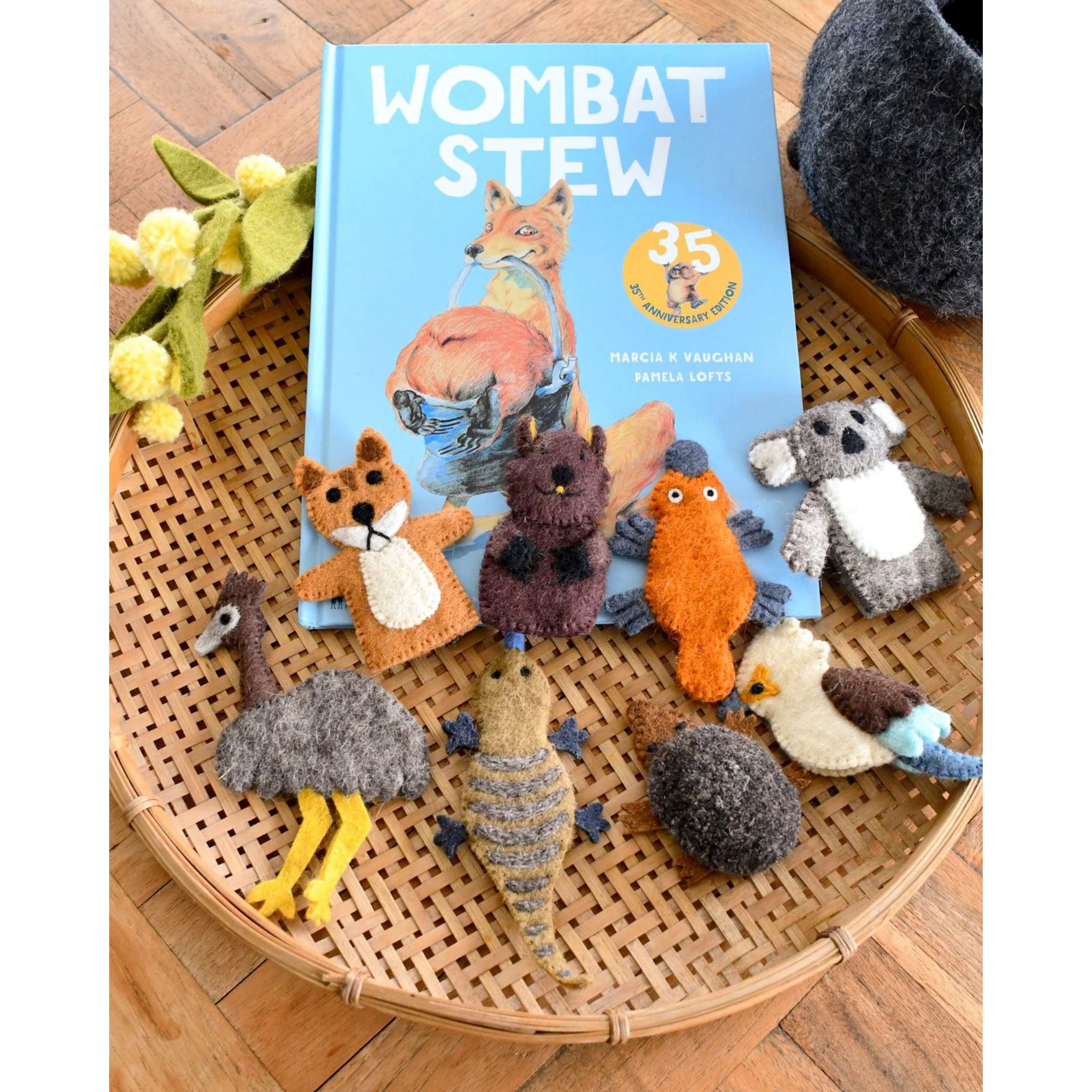 Tara Treasures Finger Puppet Set - Wombat Stew (Finger Puppets Only) Tara Treasures