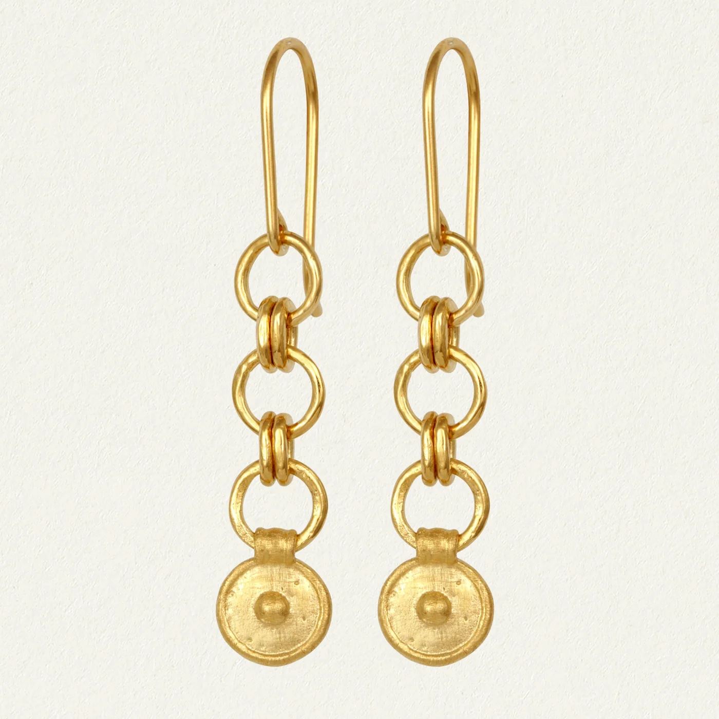 Temple Of The Sun Argos Earrings - Gold Temple of the Sun