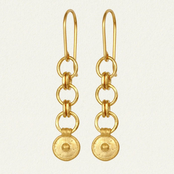 Temple Of The Sun Argos Earrings - Gold Temple of the Sun