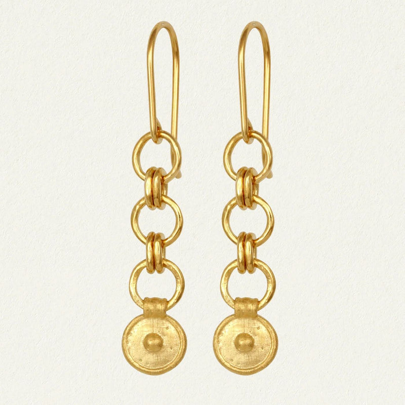 Temple Of The Sun Argos Earrings - Gold Temple of the Sun