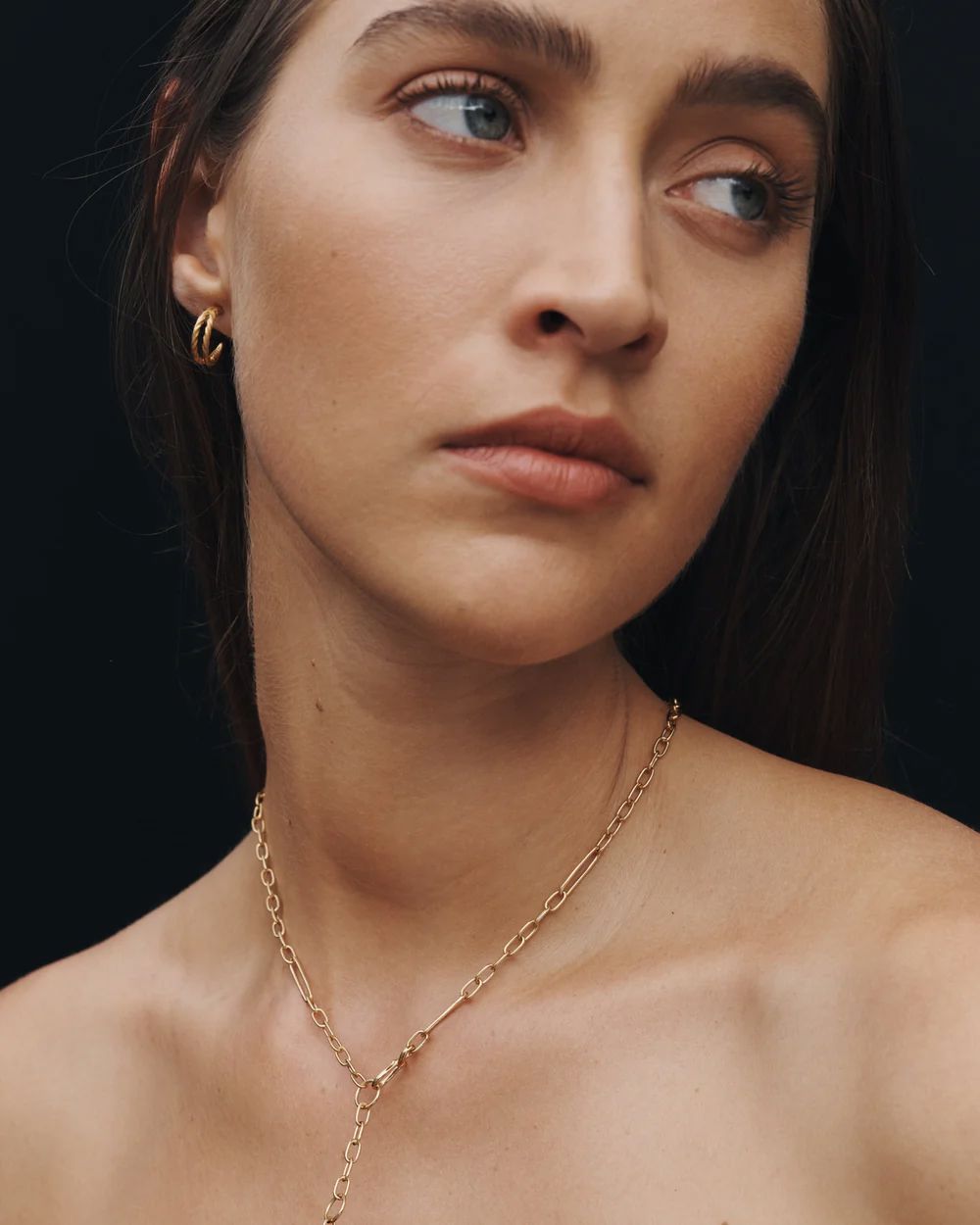 Temple of the Sun Priam Split Hoops - Gold Vermeil Temple of the Sun