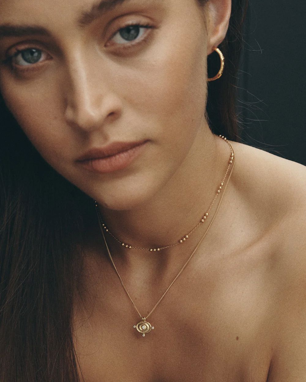 Temple of the Sun Reign Oval Necklace - Gold Vermeil Temple of the Sun